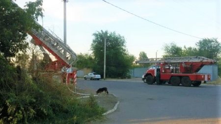Сегодня утром в Астрахани произошло возгорание