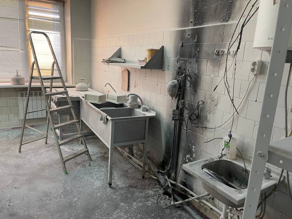 В Астрахани горело терапевтическое отделение Кировской больницы