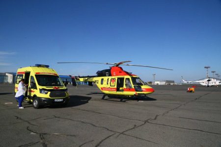 Санитарная авиация спасает жизни астраханцев